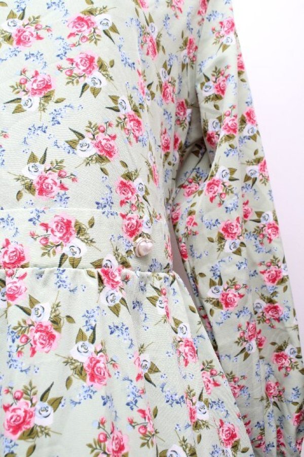 画像2: FCL / 星名桜子コラボ ワンピース  グリーン S-26-04-09-031-LO-OP-HR-ZS (2)