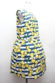 画像2: Franche Lippee / レトロチェリーワンピース  青ｘ白ｘイエロー S-26-04-09-033-LO-OP-AS-ZS (2)