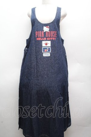 画像: PINK HOUSE / PINK HOUSE×HELLO KITTYジャンパースカート  青 S-26-04-09-034-LO-OP-AS-ZS