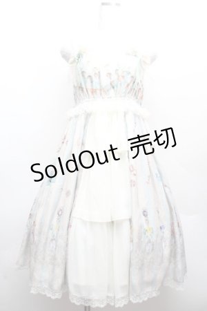 画像: ALICE and the PIRATES / 幸せのシルバースプーン 12ヶ月の贈り物 ジャンパースカートII型  オフｘサックス S-26-04-09-037-PA-OP-AS-ZS