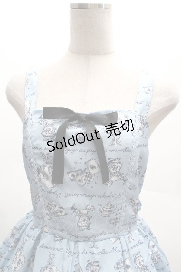 画像5: axes femme kawaii / アリス柄ワンピース  サックス S-26-04-09-039-AX-OP-HR-ZS (5)