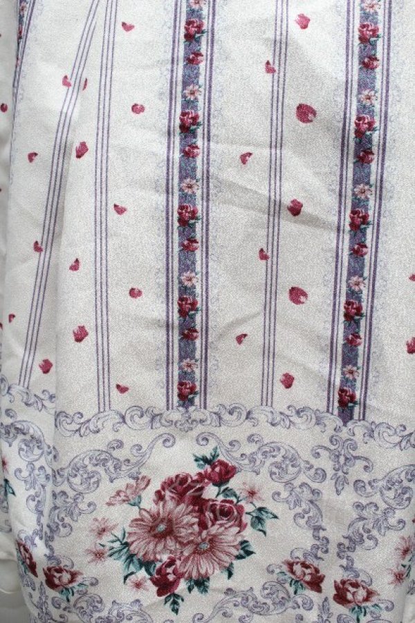 画像2: axes femme / ガーベラ＆オータムローズワンピース  アイボリー S-26-04-09-041-AX-OP-HR-ZS (2)