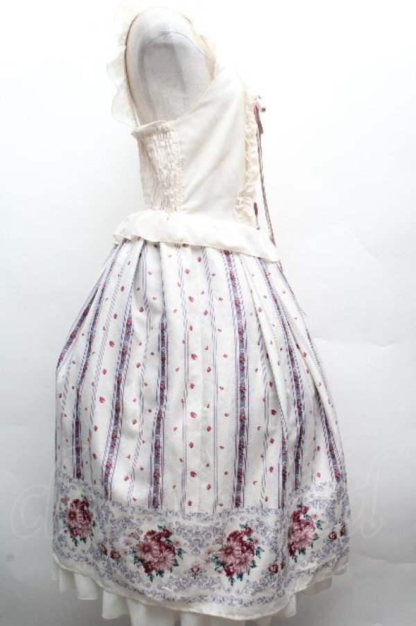 画像3: axes femme / ガーベラ＆オータムローズワンピース  アイボリー S-26-04-09-041-AX-OP-HR-ZS (3)