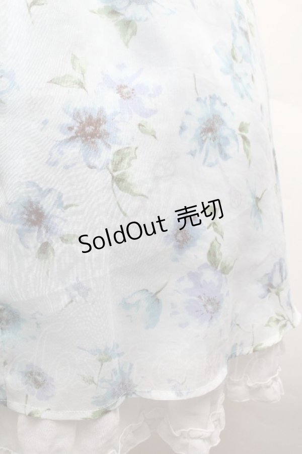 画像4: axes femme / 水彩花柄キャミワンピース M サックス S-26-04-09-042-AX-OP-TE-ZS (4)