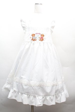 画像: Avail / My dear little chefクマフリルエプロン  白 S-26-04-09-044-GO-OP-AS-ZS
