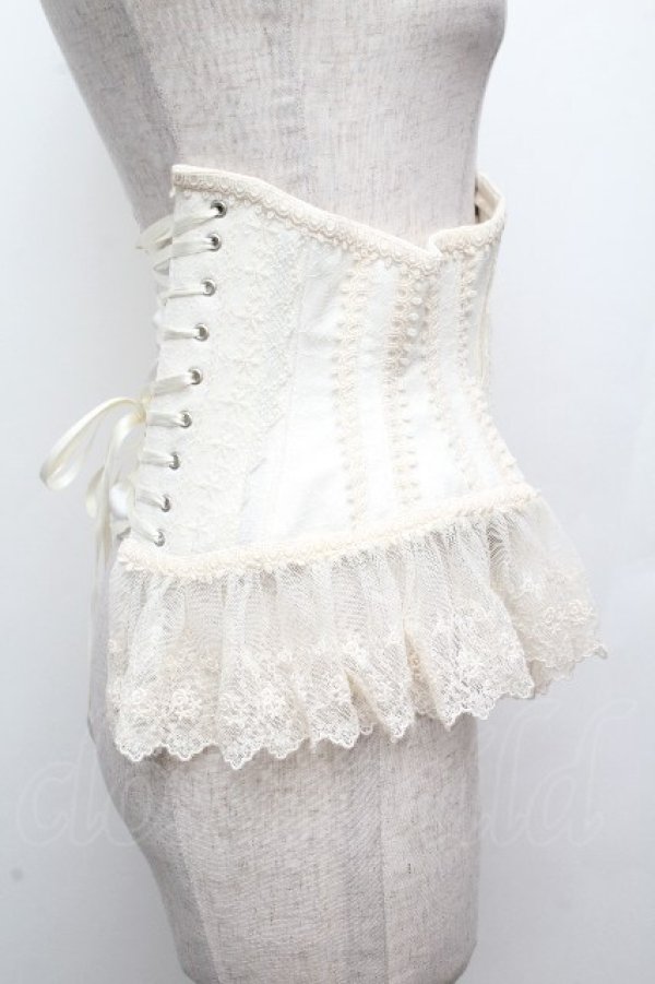 画像2: abilletage / レースショートコルセット  オフ S-26-04-09-001-GO-TO-AS-ZS (2)