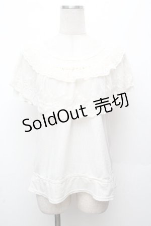 画像: axes femme / ロマンティックレースプルオーバー M アイボリー S-26-04-09-006-AX-TO-TE-ZS