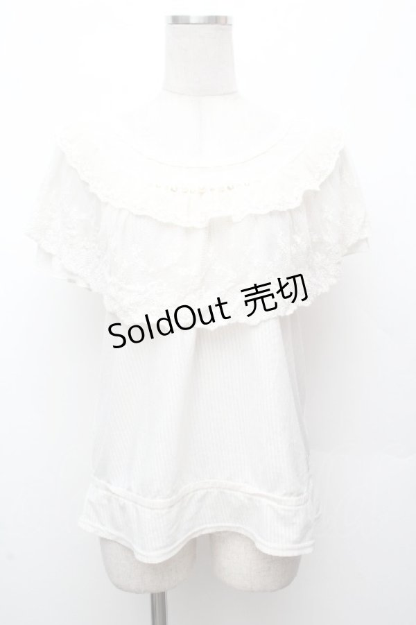 画像1: axes femme / ロマンティックレースプルオーバー M アイボリー S-26-04-09-006-AX-TO-TE-ZS (1)