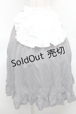 画像: Cherirulu Chocola / MYフリルスカート+エプロン M グレー S-26-04-09-051-GO-SK-AS-ZS