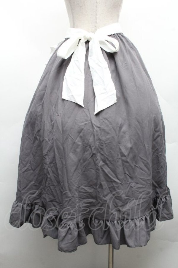 画像2: Cherirulu Chocola / MYフリルスカート+エプロン M グレー S-26-04-09-051-GO-SK-AS-ZS (2)