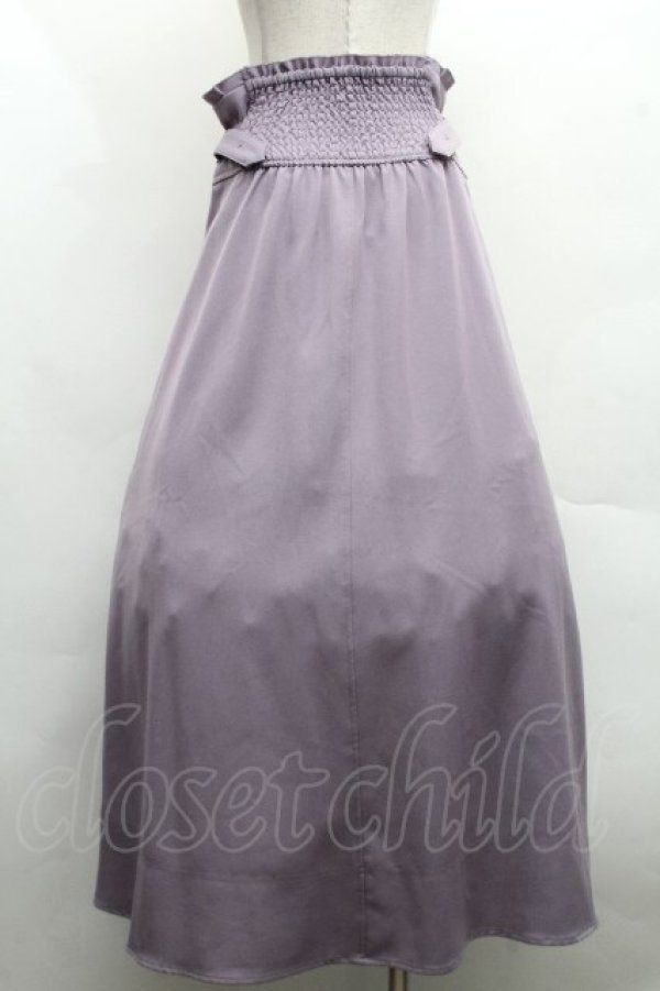 画像2: axes femme / センタージップロングスカート  ラベンダー S-26-04-09-052-AX-SK-AS-ZS (2)