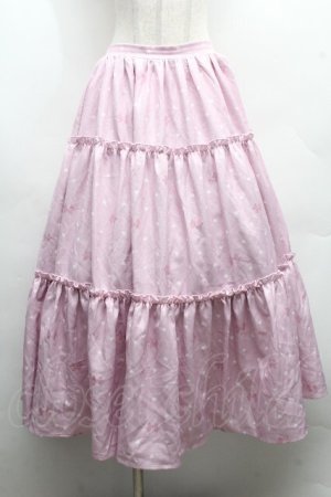 画像: axes femme kawaii / おさんぽテリア柄スカート  グリーン S-26-04-09-054-AX-SK-HR-ZS