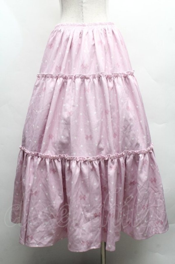 画像2: axes femme kawaii / おさんぽテリア柄スカート  グリーン S-26-04-09-054-AX-SK-HR-ZS (2)