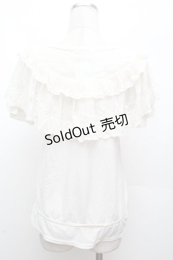 画像4: axes femme / ロマンティックレースプルオーバー M アイボリー S-26-04-09-006-AX-TO-TE-ZS (4)