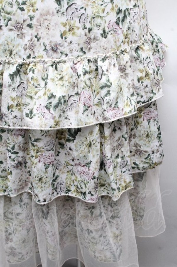 画像3: axes femme / フルールPTティアードスカート  アイボリー S-26-04-09-060-AX-SK-HR-ZS (3)