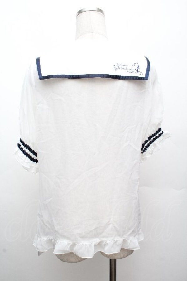 画像4: axes femme kawaii / 2WAYセーラーブラウス M ネイビー S-26-04-09-007-AX-BL-TE-ZS (4)