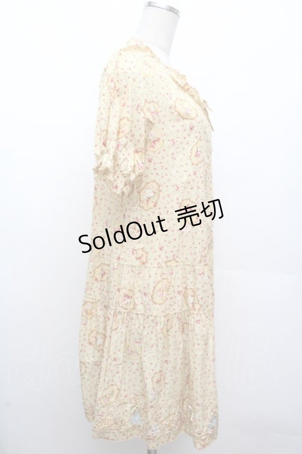 画像3: PINK HOUSE / フェリーチェパッチワークワンピース  イエロー S-26-04-09-012-LO-OP-AS-ZS (3)