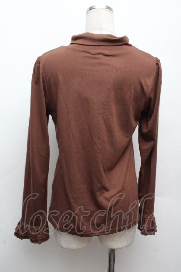 画像3: axes femme / ハイネックインナーカットソー  ブラウン S-26-04-09-017-AX-TO-AS-ZS (3)