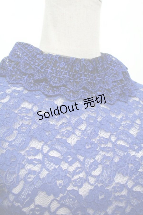 画像2: Moi-meme-Moitie / クロスアーチフレアスリーブカットソー  青 S-26-04-09-018-MO-TO-HR-ZS (2)