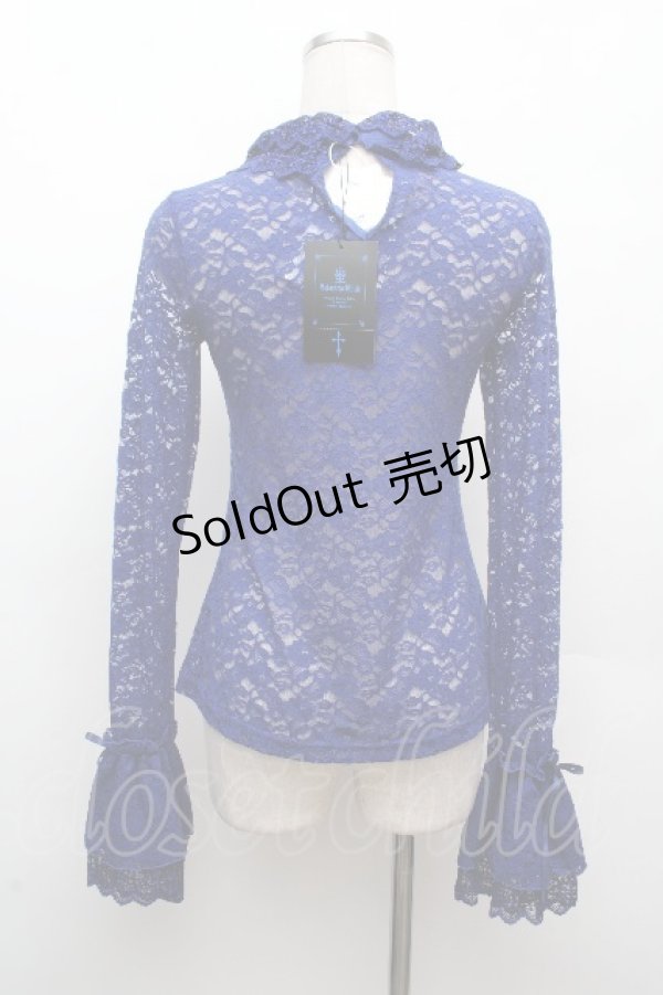 画像4: Moi-meme-Moitie / クロスアーチフレアスリーブカットソー  青 S-26-04-09-018-MO-TO-HR-ZS (4)