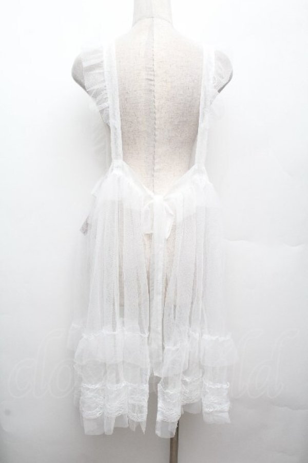 画像3: FLC / 星名桜子 hs チュールエプロンジャンスカ 3L 白 S-26-04-09-020-LO-OP-HR-ZS (3)