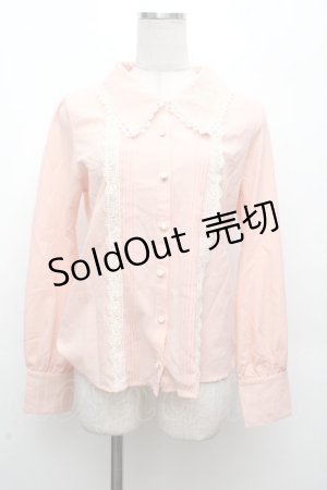 画像: axes femme POETIQUE / 襟刺繍ブラウス M ピンク S-26-04-09-003-AX-BL-TE-ZS