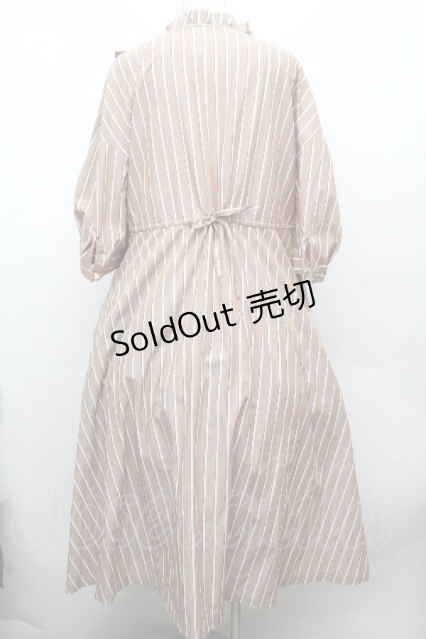 画像3: Franche Lippee / ストライプワンピース 3L ベージュ S-26-04-09-023-LO-OP-AS-ZS (3)