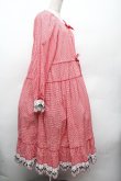 画像2: PINK HOUSE / ミッキー&ミニー刺繍レースワンピース  赤 S-26-04-09-025-LO-OP-AS-ZS (2)