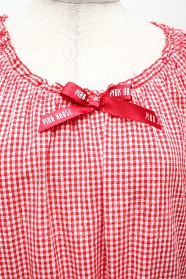 画像5: PINK HOUSE / ミッキー&ミニー刺繍レースワンピース  赤 S-26-04-09-025-LO-OP-AS-ZS (5)