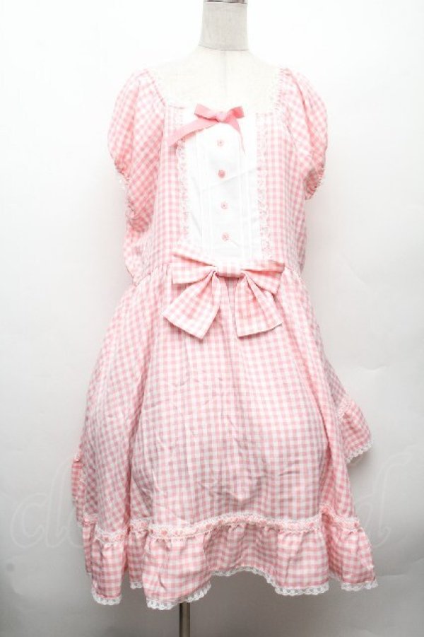 画像1: Avail / My dear little chefスハンソデワンピース 4L ピンク S-26-04-09-026-GO-OP-AS-ZS (1)