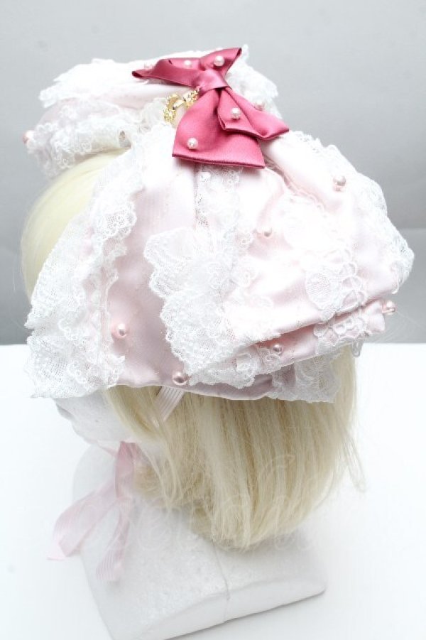 画像2: BABY,THE STARS SHINE BRIGHT / Mariee de Kumya ハートとリボンの魔法 リボンヘッドドレス  ピンク S-26-04-10-004-BA-OP-HR-ZS (2)