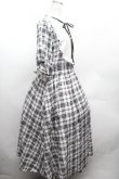画像2: m petit by misako / チェックキリカエワンピース 3L 白ｘ黒 S-26-04-10-032-LO-OP-HR-ZS (2)
