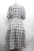 画像3: m petit by misako / チェックキリカエワンピース 3L 白ｘ黒 S-26-04-10-032-LO-OP-HR-ZS (3)