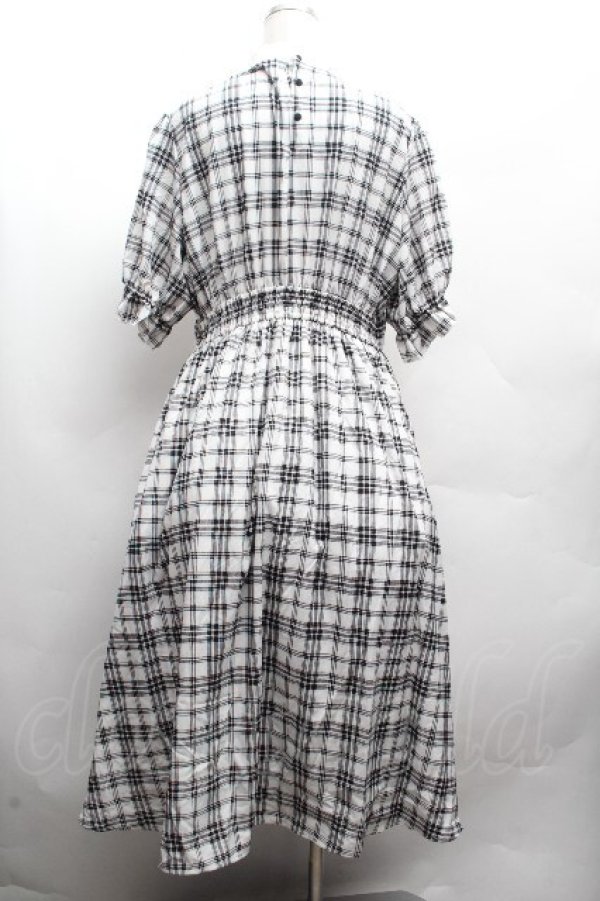 画像3: m petit by misako / チェックキリカエワンピース 3L 白ｘ黒 S-26-04-10-032-LO-OP-HR-ZS (3)