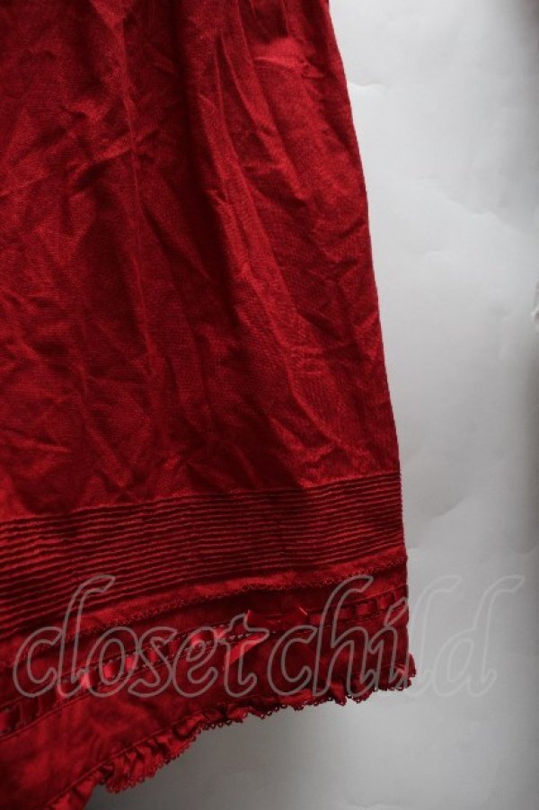 画像4: PINK HOUSE / パフロングスリーブワンピース  赤 S-26-04-10-033-LO-OP-HR-ZS (4)