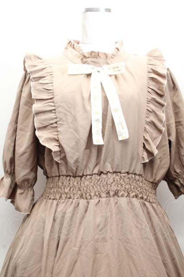 画像2: m petit by misako / NINA'SコラボAMハイショクメローワンピース 3L ベージュ S-26-04-10-034-LO-OP-HR-ZS (2)