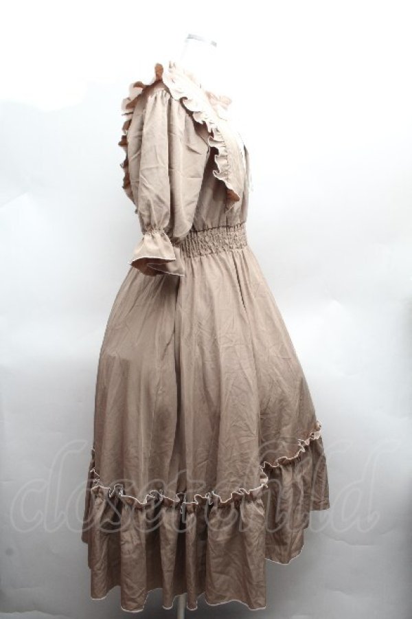 画像3: m petit by misako / NINA'SコラボAMハイショクメローワンピース 3L ベージュ S-26-04-10-034-LO-OP-HR-ZS (3)