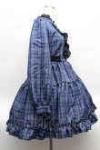 画像2: NIBBLE POISON / チェックフリルシャツワンピース  ブルー S-26-04-10-036-0-PA-HR-ZS (2)