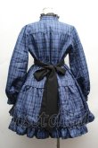 画像3: NIBBLE POISON / チェックフリルシャツワンピース  ブルー S-26-04-10-036-0-PA-HR-ZS (3)