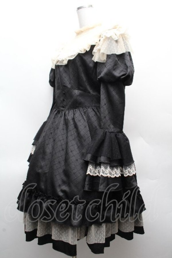 画像2: Hoshibako Works / ブライトプリンセス ドレス ワンピース  黒 S-26-04-10-041-LO-OP-HR-ZS (2)