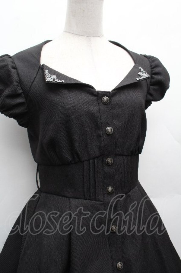 画像2: NIBBLE POISON / カットアウトデザインミニワンピース  黒 S-26-04-10-042-0-OP-HR-ZS (2)