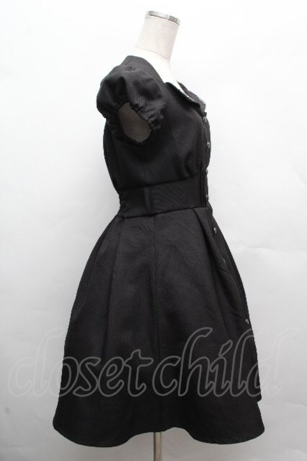 画像4: NIBBLE POISON / カットアウトデザインミニワンピース  黒 S-26-04-10-042-0-OP-HR-ZS (4)