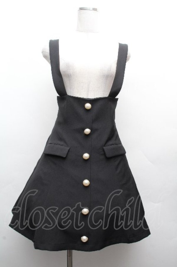 画像1: Ank Rouge / パールボタンスカート  黒 S-26-04-10-045-CA-SK-AS-ZS (1)