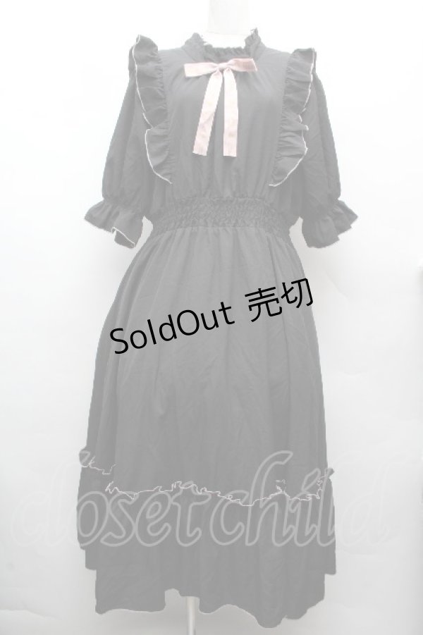 画像1: m petit by misako / NINA'SコラボAMハイショクメローワンピース 3L 黒 S-26-04-10-046-LO-OP-HR-ZS (1)