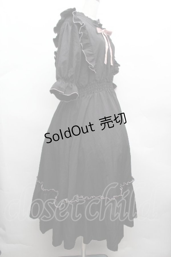 画像2: m petit by misako / NINA'SコラボAMハイショクメローワンピース 3L 黒 S-26-04-10-046-LO-OP-HR-ZS (2)