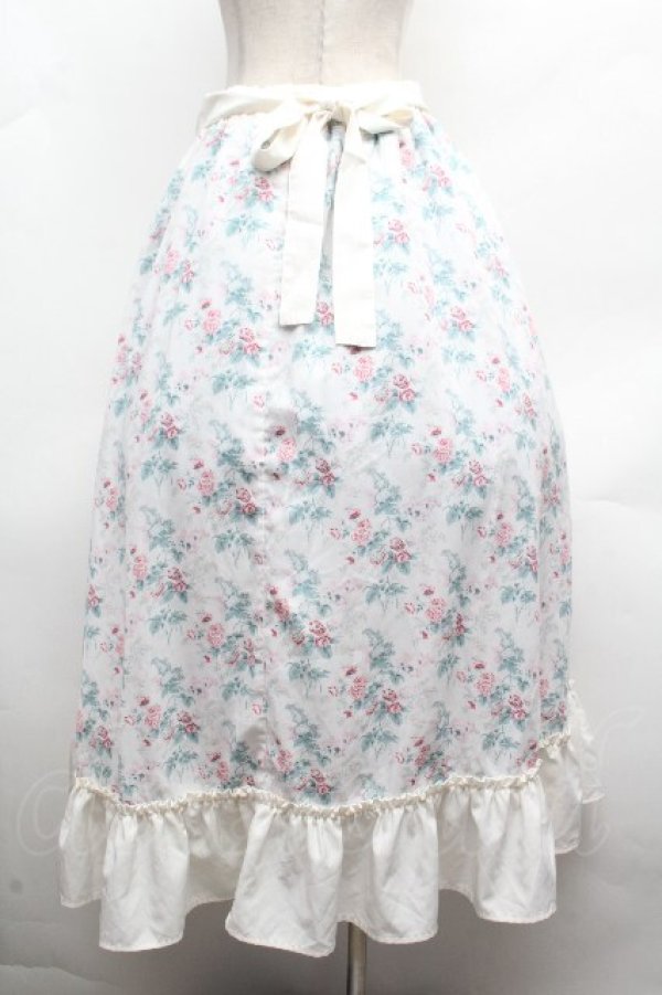 画像3: Kurumi Collaboration / グレイスフルコルセット風ロングスカート LL 白 S-26-04-10-050-GO-SK-HR-ZS (3)