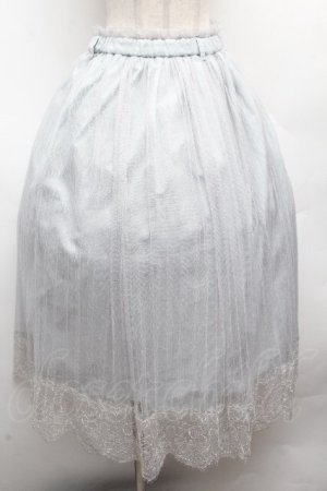 画像: F&A / レース使いチュールプリーツスカート  ミント S-26-04-10-053-LO-SK-HR-ZS
