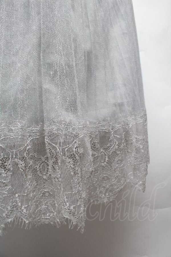 画像3: F&A / レース使いチュールプリーツスカート  ミント S-26-04-10-053-LO-SK-HR-ZS (3)