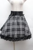 画像1: NOEMIE / ウエストWスピンドル裾レーススカート  黒 S-26-04-10-056-LO-SK-HR-ZS (1)