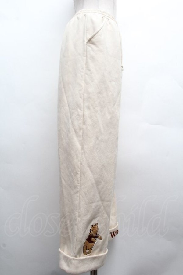 画像3: LOLITA / Disney/プーさん刺繍入りパンツ  アイボリー S-26-04-10-058-LO-PA-HR-ZS (3)